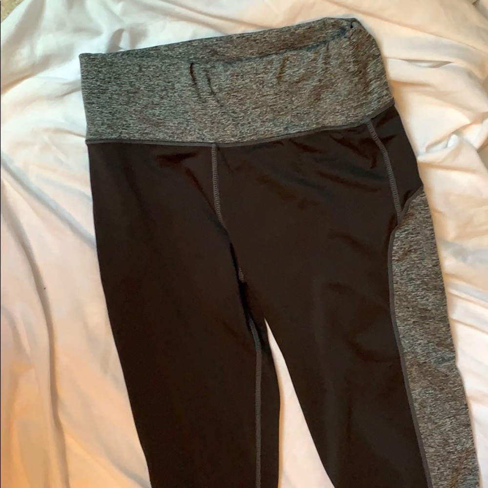Black with grey leggings